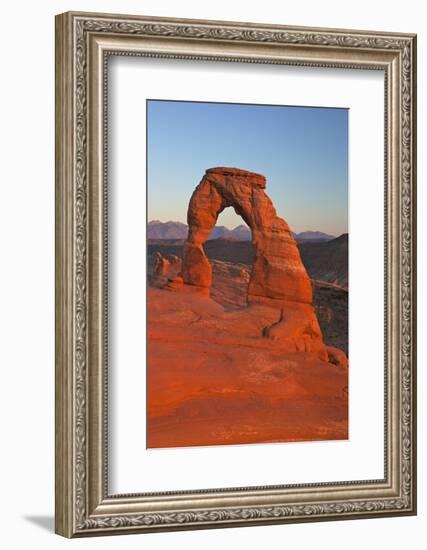 Sunset at Delicate Arch, Arches National Park, Moab, Utah, United States of America, North America-Peter Barritt-Framed Photographic Print