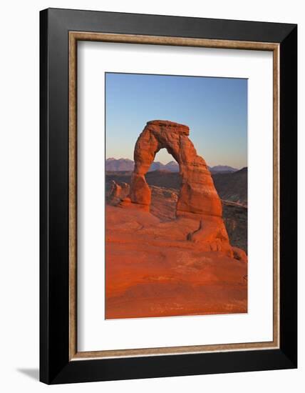 Sunset at Delicate Arch, Arches National Park, Moab, Utah, United States of America, North America-Peter Barritt-Framed Photographic Print