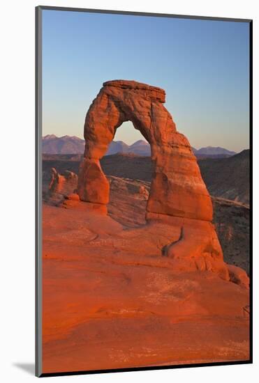 Sunset at Delicate Arch, Arches National Park, Moab, Utah, United States of America, North America-Peter Barritt-Mounted Photographic Print