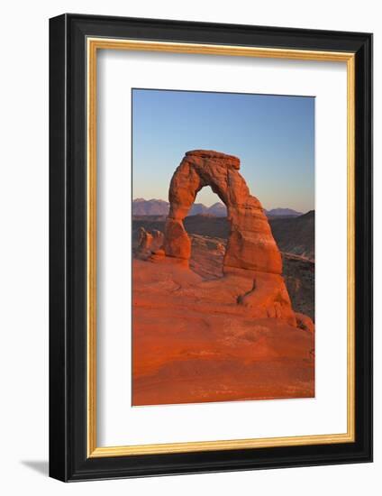 Sunset at Delicate Arch, Arches National Park, Moab, Utah, United States of America, North America-Peter Barritt-Framed Photographic Print