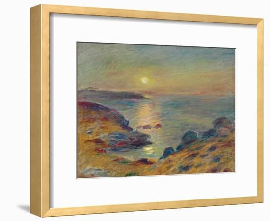 Sunset at Douarnenez, C. 1883-Pierre-Auguste Renoir-Framed Giclee Print