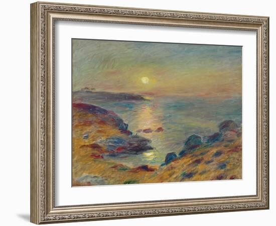 Sunset at Douarnenez, C. 1883-Pierre-Auguste Renoir-Framed Giclee Print