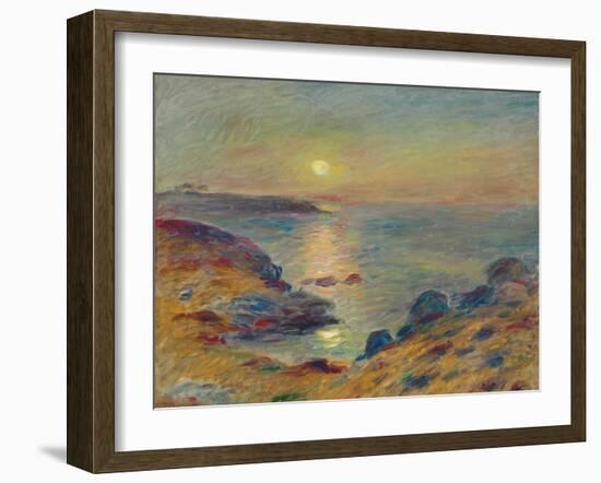 Sunset at Douarnenez, C. 1883-Pierre-Auguste Renoir-Framed Giclee Print