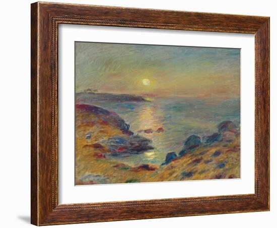 Sunset at Douarnenez, C. 1883-Pierre-Auguste Renoir-Framed Giclee Print