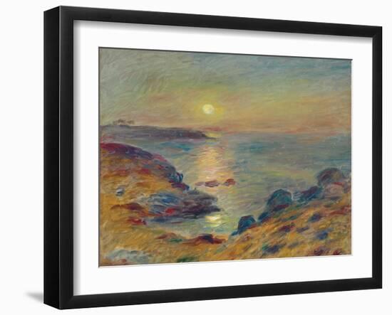 Sunset at Douarnenez, C. 1883-Pierre-Auguste Renoir-Framed Giclee Print