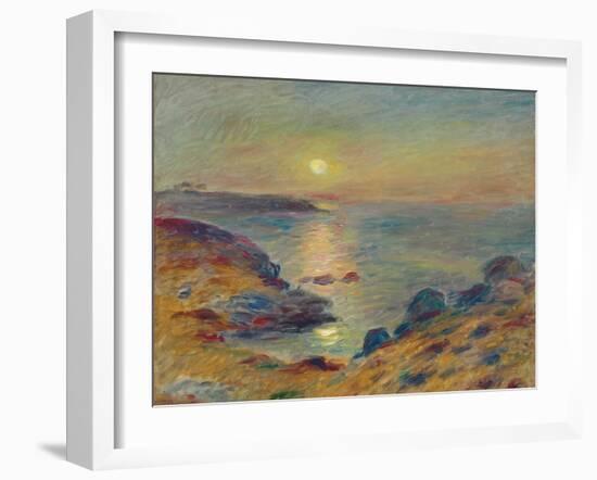 Sunset at Douarnenez, C. 1883-Pierre-Auguste Renoir-Framed Giclee Print