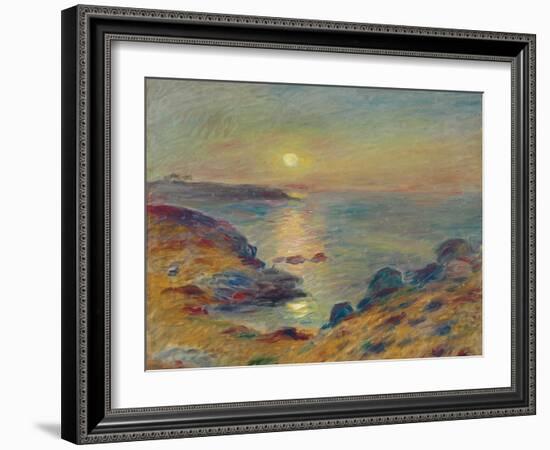 Sunset at Douarnenez, C. 1883-Pierre-Auguste Renoir-Framed Giclee Print