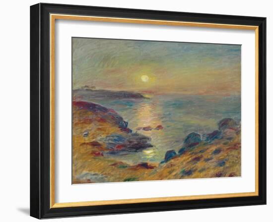 Sunset at Douarnenez, C. 1883-Pierre-Auguste Renoir-Framed Giclee Print