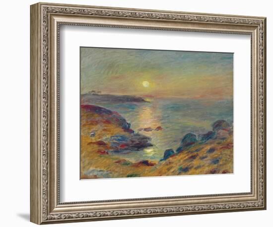 Sunset at Douarnenez, C. 1883-Pierre-Auguste Renoir-Framed Giclee Print