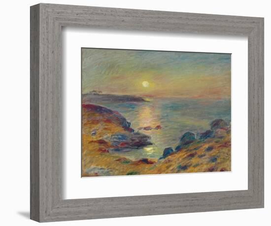 Sunset at Douarnenez, C. 1883-Pierre-Auguste Renoir-Framed Giclee Print