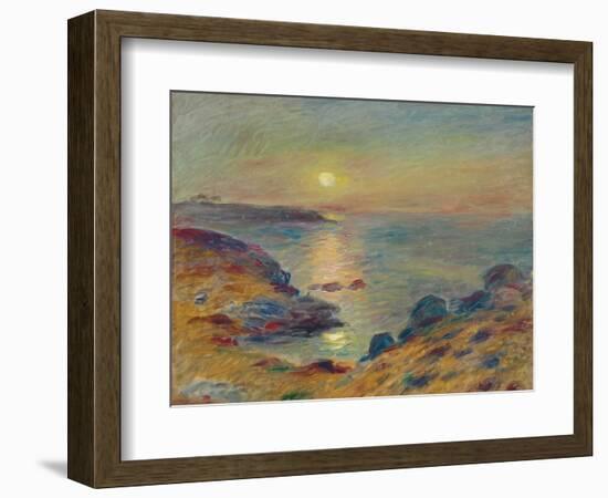 Sunset at Douarnenez, C. 1883-Pierre-Auguste Renoir-Framed Giclee Print