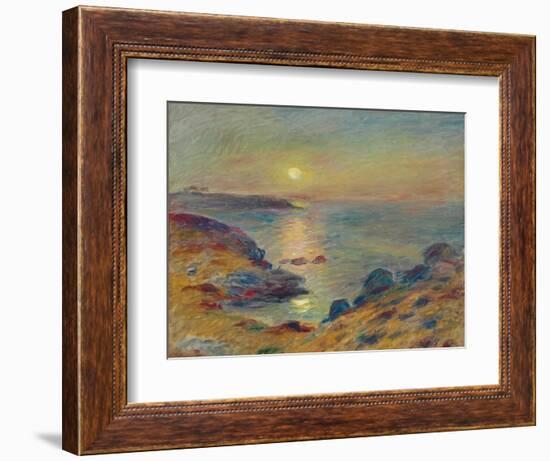 Sunset at Douarnenez, C. 1883-Pierre-Auguste Renoir-Framed Giclee Print