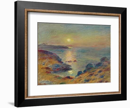 Sunset at Douarnenez, C. 1883-Pierre-Auguste Renoir-Framed Giclee Print