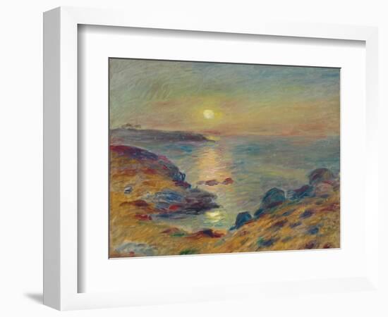 Sunset at Douarnenez, C. 1883-Pierre-Auguste Renoir-Framed Giclee Print