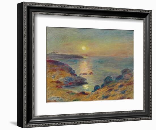 Sunset at Douarnenez, C. 1883-Pierre-Auguste Renoir-Framed Giclee Print