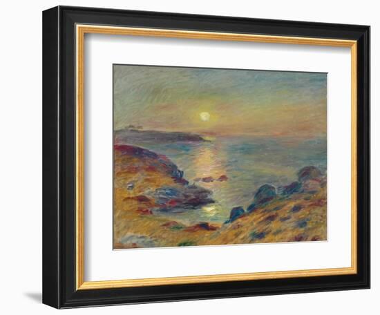 Sunset at Douarnenez, C. 1883-Pierre-Auguste Renoir-Framed Giclee Print