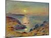 Sunset at Douarnenez, Ca, 1883-Pierre-Auguste Renoir-Mounted Giclee Print