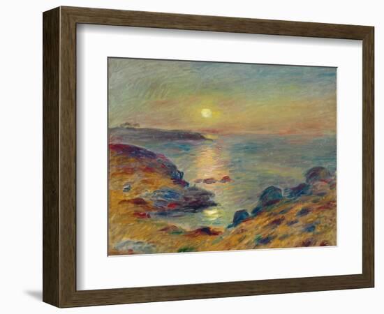 Sunset at Douarnenez, Ca, 1883-Pierre-Auguste Renoir-Framed Giclee Print