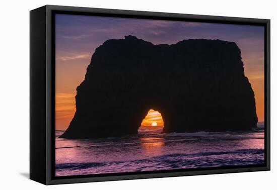 Sunset at Elephant Rock, Mendocino Coast California-Vincent James-Framed Premier Image Canvas