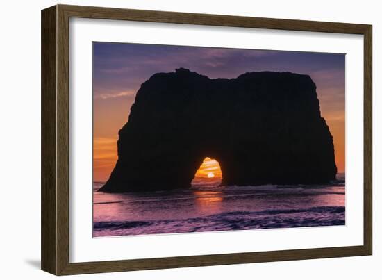 Sunset at Elephant Rock, Mendocino Coast California-Vincent James-Framed Photographic Print