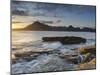 Sunset at Elgol Beach on Loch Scavaig, Cuillin Mountains, Isle of Skye, Scotland-Chris Hepburn-Mounted Photographic Print