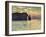 Sunset at Etretat, 1883-Claude Monet-Framed Giclee Print