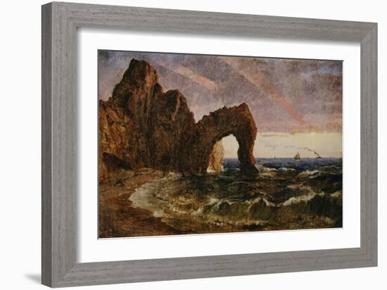 Sunset at Etretat, 1894-Jasper Francis Cropsey-Framed Giclee Print