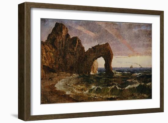 Sunset at Etretat, 1894-Jasper Francis Cropsey-Framed Giclee Print