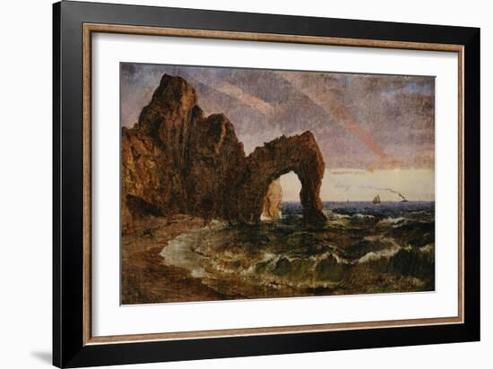 Sunset at Etretat, 1894-Jasper Francis Cropsey-Framed Giclee Print