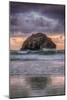 Sunset at Face Rock, Bandon Beach Oregon-Vincent James-Mounted Photographic Print