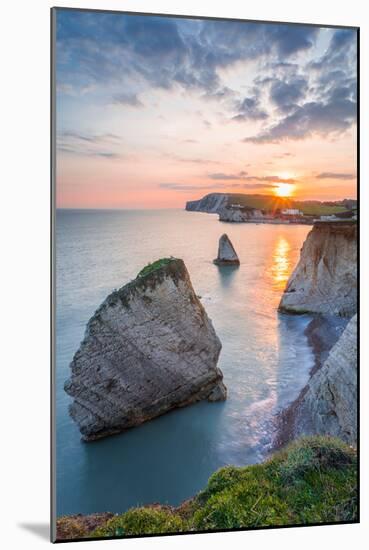 Sunset at Freshwater Bay, Isle of Wight-Robert Maynard-Mounted Photographic Print