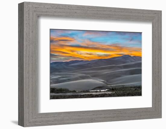 Sunset at Great Sand Dunes National Park-Howie Garber-Framed Photographic Print