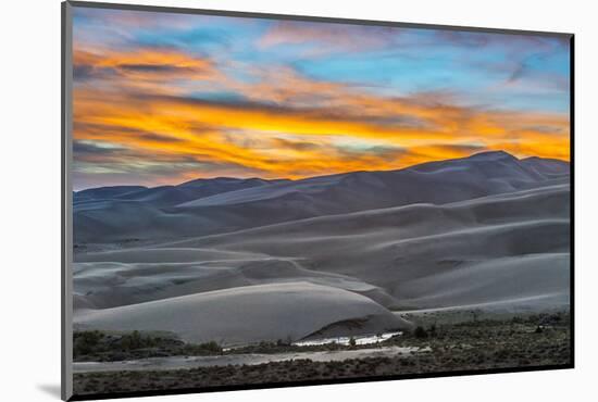 Sunset at Great Sand Dunes National Park-Howie Garber-Mounted Photographic Print