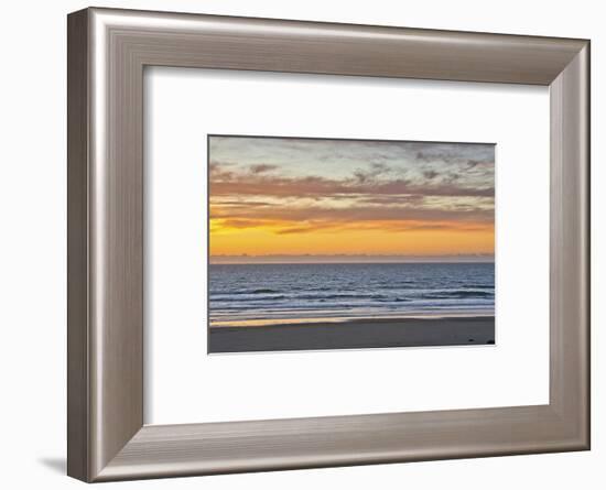 Sunset at Heceta Beach, Oregon Coast, Pacific Ocean, Oregon, USA-Michel Hersen-Framed Photographic Print