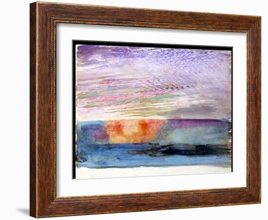 Sunset at Herne Hill Through the Smoke of London, 1876-John Ruskin-Framed Giclee Print