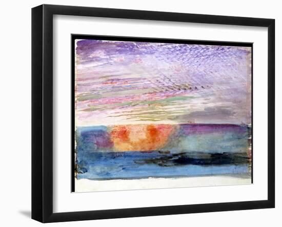 Sunset at Herne Hill Through the Smoke of London, 1876-John Ruskin-Framed Giclee Print