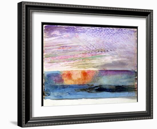 Sunset at Herne Hill Through the Smoke of London, 1876-John Ruskin-Framed Giclee Print