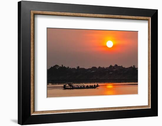Sunset at Kampong Cham-Michael Nolan-Framed Photographic Print