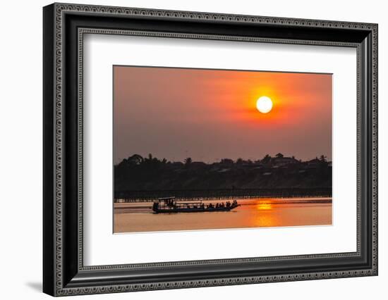 Sunset at Kampong Cham-Michael Nolan-Framed Photographic Print