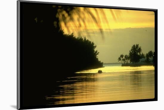 Sunset at Key Biscayne, Florida-George Silk-Mounted Photographic Print