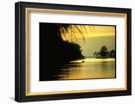 Sunset at Key Biscayne, Florida-George Silk-Framed Photographic Print