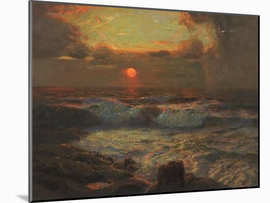 Sunset at Land's End, Cornwall-Albert Julius Olsson-Mounted Giclee Print