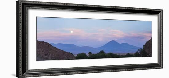 Sunset at Licancabur Volcano, Stratovolcanos in the Atacama Desert-Matthew Williams-Ellis-Framed Photographic Print