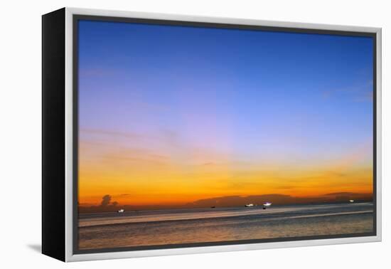 Sunset at Long Beach, Phu Quoc Island, Vietnam, Indochina, Southeast Asia, Asia-Christian Kober-Framed Premier Image Canvas