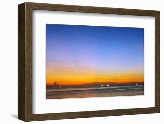 Sunset at Long Beach, Phu Quoc Island, Vietnam, Indochina, Southeast Asia, Asia-Christian Kober-Framed Photographic Print