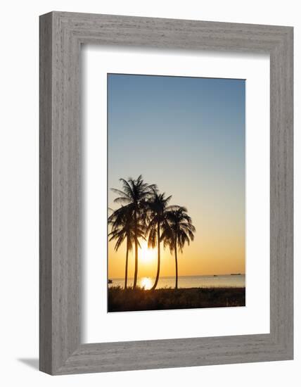 Sunset at Long Beach, Phu Quoc Island, Vietnam, Indochina, Southeast Asia, Asia-Christian Kober-Framed Photographic Print