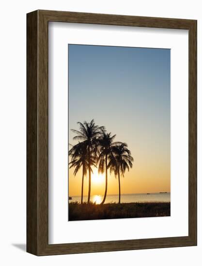 Sunset at Long Beach, Phu Quoc Island, Vietnam, Indochina, Southeast Asia, Asia-Christian Kober-Framed Photographic Print