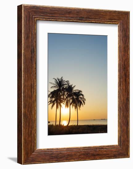 Sunset at Long Beach, Phu Quoc Island, Vietnam, Indochina, Southeast Asia, Asia-Christian Kober-Framed Photographic Print