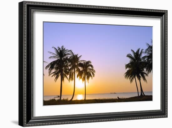 Sunset at Long Beach, Phu Quoc Island, Vietnam, Indochina, Southeast Asia, Asia-Christian Kober-Framed Photographic Print