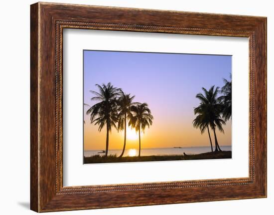 Sunset at Long Beach, Phu Quoc Island, Vietnam, Indochina, Southeast Asia, Asia-Christian Kober-Framed Photographic Print